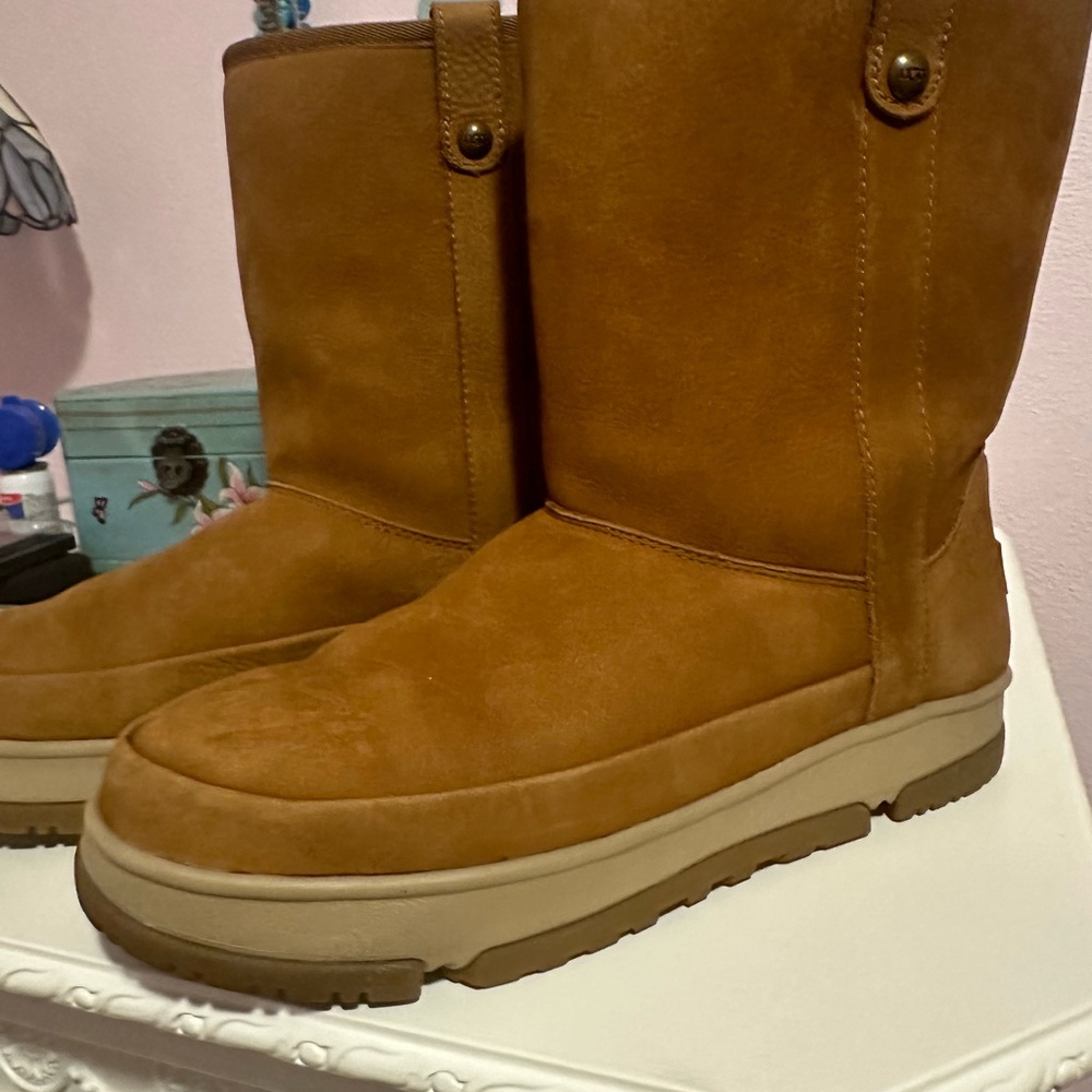 UGG classic weather short boots. Worn but a lot of life left in good shape.